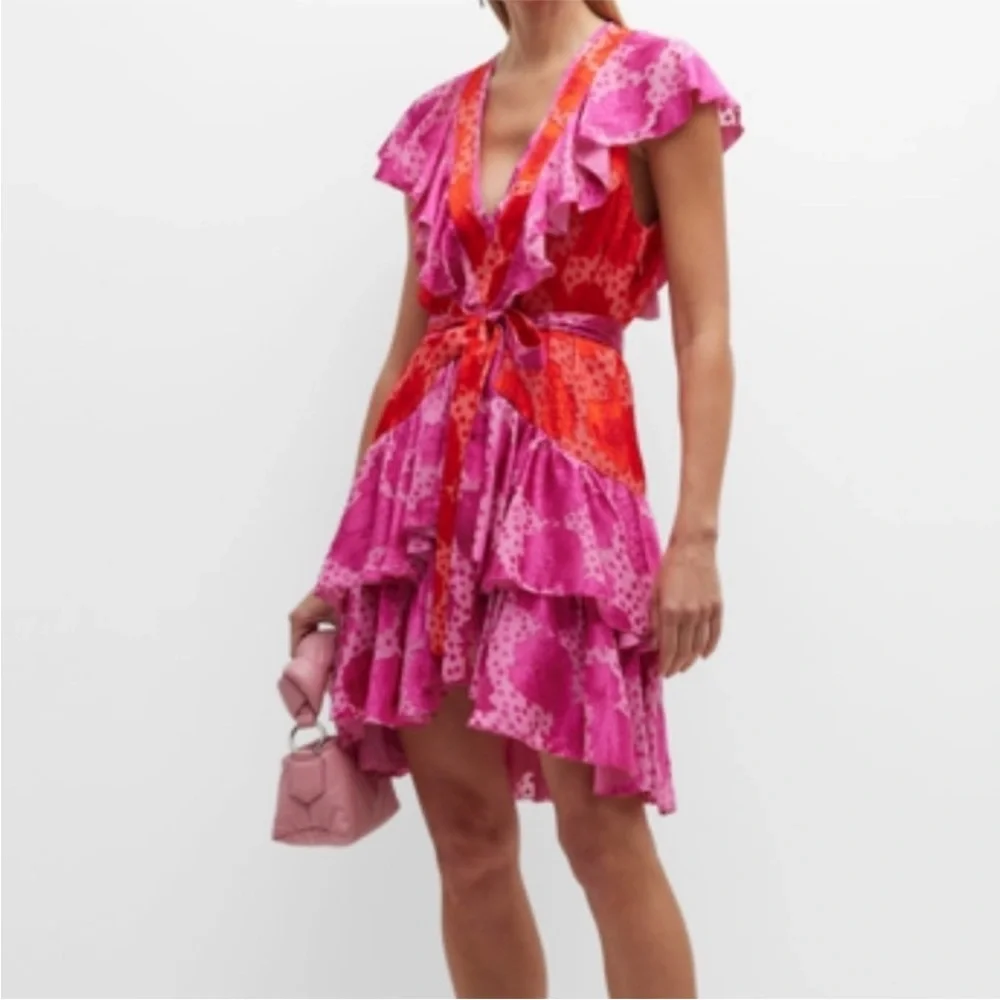 Le Superbe Aurora Flora Lil Flirt Ruffle Mini Dress - Picture 4 of 16